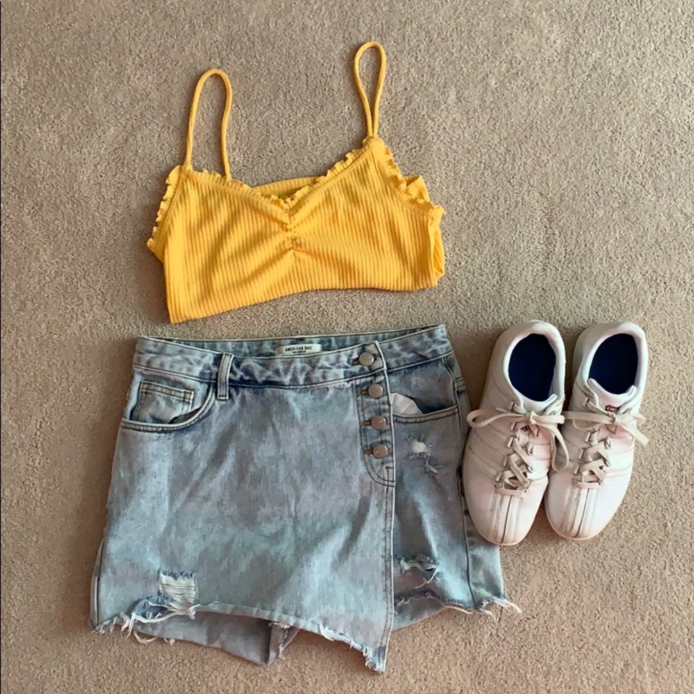American Bazi jean skort